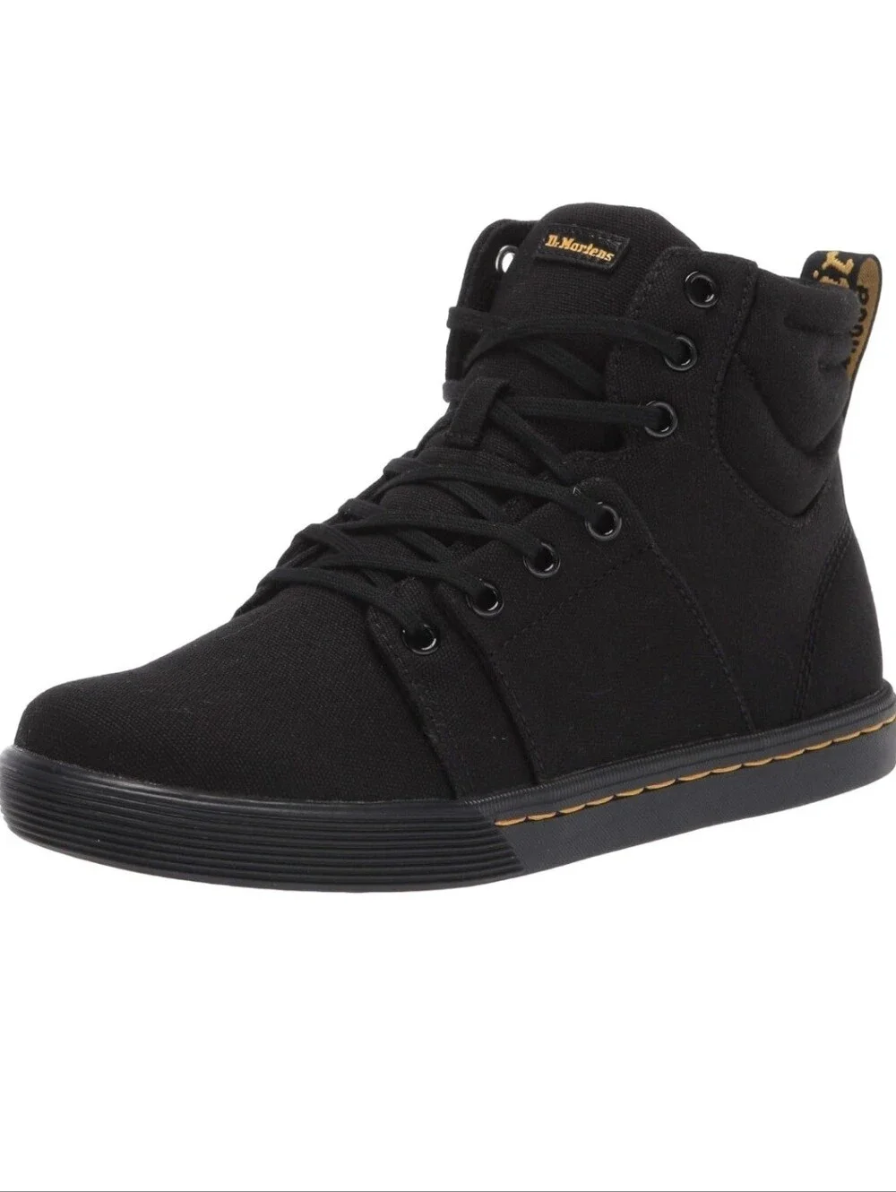 DR. MARTENS Rozarya II Black Canva Zipper  Women's High-Top Sneaker Size 9